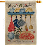 Nana's Kitchen - Family Special Occasion Vertical Impressions Decorative Flags HG115246 Made In USA