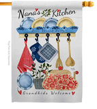 Nana's Kitchen - Family Special Occasion Vertical Impressions Decorative Flags HG115246 Made In USA