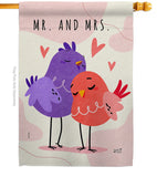 Sweet Mr and Mrs - Family Special Occasion Vertical Impressions Decorative Flags HG137453 Made In USA