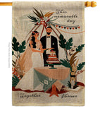 Together Forever - Family Special Occasion Vertical Impressions Decorative Flags HG137455 Made In USA