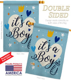 It's a Boy - Family Special Occasion Vertical Impressions Decorative Flags HG192439 Made In USA