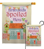 Grandkids Spoiled Here - Family Special Occasion Vertical Impressions Decorative Flags HG115003 Made In USA