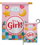 It's a Baby Girl - Family Special Occasion Vertical Impressions Decorative Flags HG115216 Made In USA