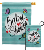 Baby Shower - Family Special Occasion Vertical Impressions Decorative Flags HG115217 Made In USA