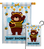 Baby Bear Shower - Family Special Occasion Vertical Impressions Decorative Flags HG137413 Made In USA