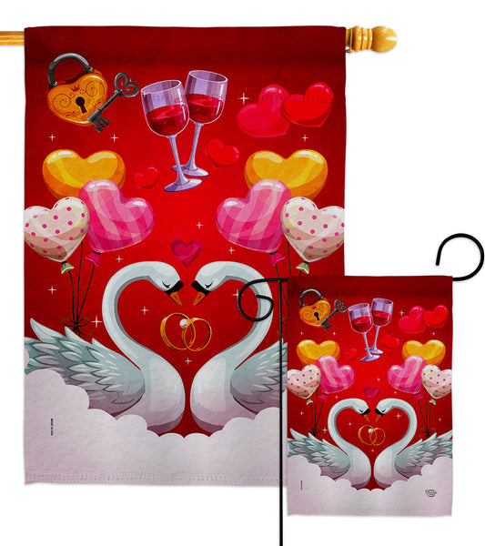 Sweet Couple - Family Special Occasion Vertical Impressions Decorative Flags HG192497 Made In USA