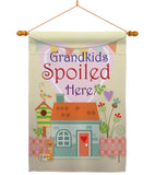 Grandkids Spoiled Here - Family Special Occasion Vertical Impressions Decorative Flags HG115003 Made In USA