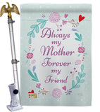 My Mother, My Friend - Family Special Occasion Vertical Impressions Decorative Flags HG115115 Made In USA