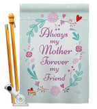 My Mother, My Friend - Family Special Occasion Vertical Impressions Decorative Flags HG115115 Made In USA