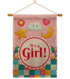 It's a Baby Girl - Family Special Occasion Vertical Impressions Decorative Flags HG115216 Made In USA