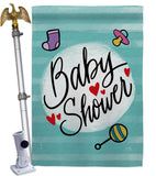 Baby Shower - Family Special Occasion Vertical Impressions Decorative Flags HG115217 Made In USA