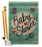 Baby Shower - Family Special Occasion Vertical Impressions Decorative Flags HG115217 Made In USA