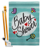 Baby Shower - Family Special Occasion Vertical Impressions Decorative Flags HG115217 Made In USA