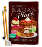 Nana Place - Family Special Occasion Vertical Impressions Decorative Flags HG115223 Made In USA