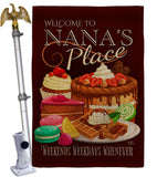 Nana Place - Family Special Occasion Vertical Impressions Decorative Flags HG115223 Made In USA