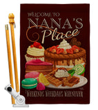Nana Place - Family Special Occasion Vertical Impressions Decorative Flags HG115223 Made In USA