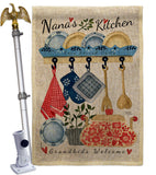 Nana's Kitchen - Family Special Occasion Vertical Impressions Decorative Flags HG115246 Made In USA