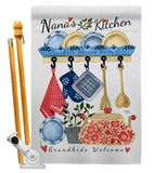 Nana's Kitchen - Family Special Occasion Vertical Impressions Decorative Flags HG115246 Made In USA