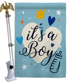 It's a Boy - Family Special Occasion Vertical Impressions Decorative Flags HG192439 Made In USA