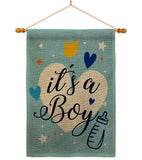 It's a Boy - Family Special Occasion Vertical Impressions Decorative Flags HG192439 Made In USA