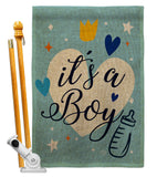 It's a Boy - Family Special Occasion Vertical Impressions Decorative Flags HG192439 Made In USA