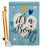 It's a Boy - Family Special Occasion Vertical Impressions Decorative Flags HG192439 Made In USA