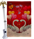 Sweet Couple - Family Special Occasion Vertical Impressions Decorative Flags HG192497 Made In USA