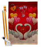 Sweet Couple - Family Special Occasion Vertical Impressions Decorative Flags HG192497 Made In USA