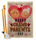 Happy Grandparents Day - Family Special Occasion Vertical Impressions Decorative Flags HG192612 Made In USA