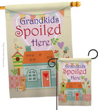 Grandkids Spoiled Here - Family Special Occasion Vertical Impressions Decorative Flags HG115003 Made In USA