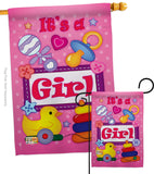 Baby Girl - Family Special Occasion Vertical Impressions Decorative Flags HG115068 Imported