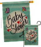 Baby Shower - Family Special Occasion Vertical Impressions Decorative Flags HG115217 Made In USA