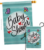 Baby Shower - Family Special Occasion Vertical Impressions Decorative Flags HG115217 Made In USA