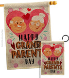 Happy Grandparents Day - Family Special Occasion Vertical Impressions Decorative Flags HG192612 Made In USA