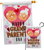 Happy Grandparents Day - Family Special Occasion Vertical Impressions Decorative Flags HG192612 Made In USA