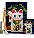 Fortune Cat - Fantasy Interests Vertical Impressions Decorative Flags HG192584 Made In USA