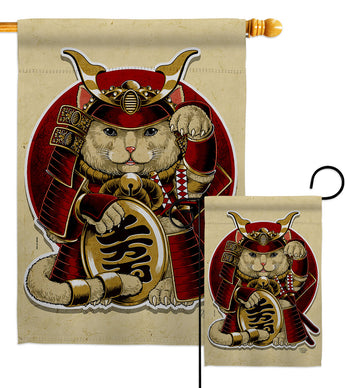 Lucky Cat - Fantasy Interests Vertical Impressions Decorative Flags HG190087 Made In USA