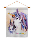 Unicorn - Fantasy Interests Vertical Impressions Decorative Flags HG115238 Made In USA