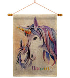 Unicorn - Fantasy Interests Vertical Impressions Decorative Flags HG115238 Made In USA