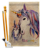 Unicorn - Fantasy Interests Vertical Impressions Decorative Flags HG115238 Made In USA