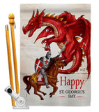 St. George's Day - Fantasy Interests Vertical Impressions Decorative Flags HG130299 Made In USA