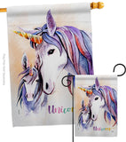 Unicorn - Fantasy Interests Vertical Impressions Decorative Flags HG115238 Made In USA