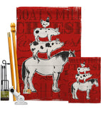 Farm Life - Farm Animals Nature Vertical Impressions Decorative Flags HG110122 Made In USA