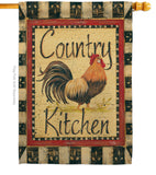 Country Kichen - Farm Animals Nature Vertical Impressions Decorative Flags HG110107 Made In USA