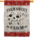 Sweet Farm Pig - Farm Animals Nature Vertical Impressions Decorative Flags HG110119 Made In USA