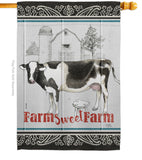 Farm Sweet Farm - Farm Animals Nature Vertical Impressions Decorative Flags HG110128 Made In USA