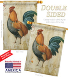 Rooster Farm - Farm Animals Nature Vertical Impressions Decorative Flags HG110131 Made In USA