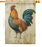 Rooster Farm - Farm Animals Nature Vertical Impressions Decorative Flags HG110131 Made In USA