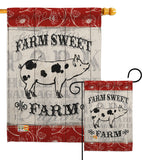 Sweet Farm Pig - Farm Animals Nature Vertical Impressions Decorative Flags HG110119 Made In USA