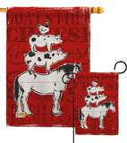 Farm Life - Farm Animals Nature Vertical Impressions Decorative Flags HG110122 Made In USA